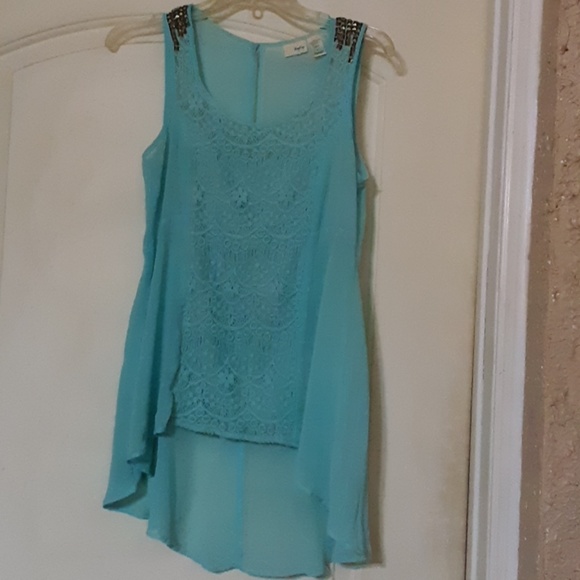 Daytrip sheer high low top - Picture 1 of 7